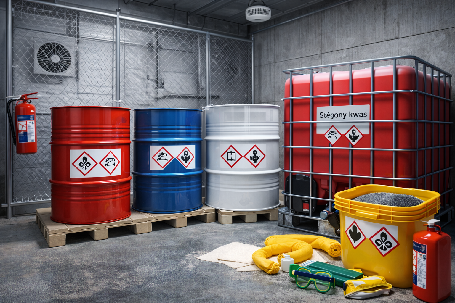 Jak bezpiecznie magazynować surowce chemiczne